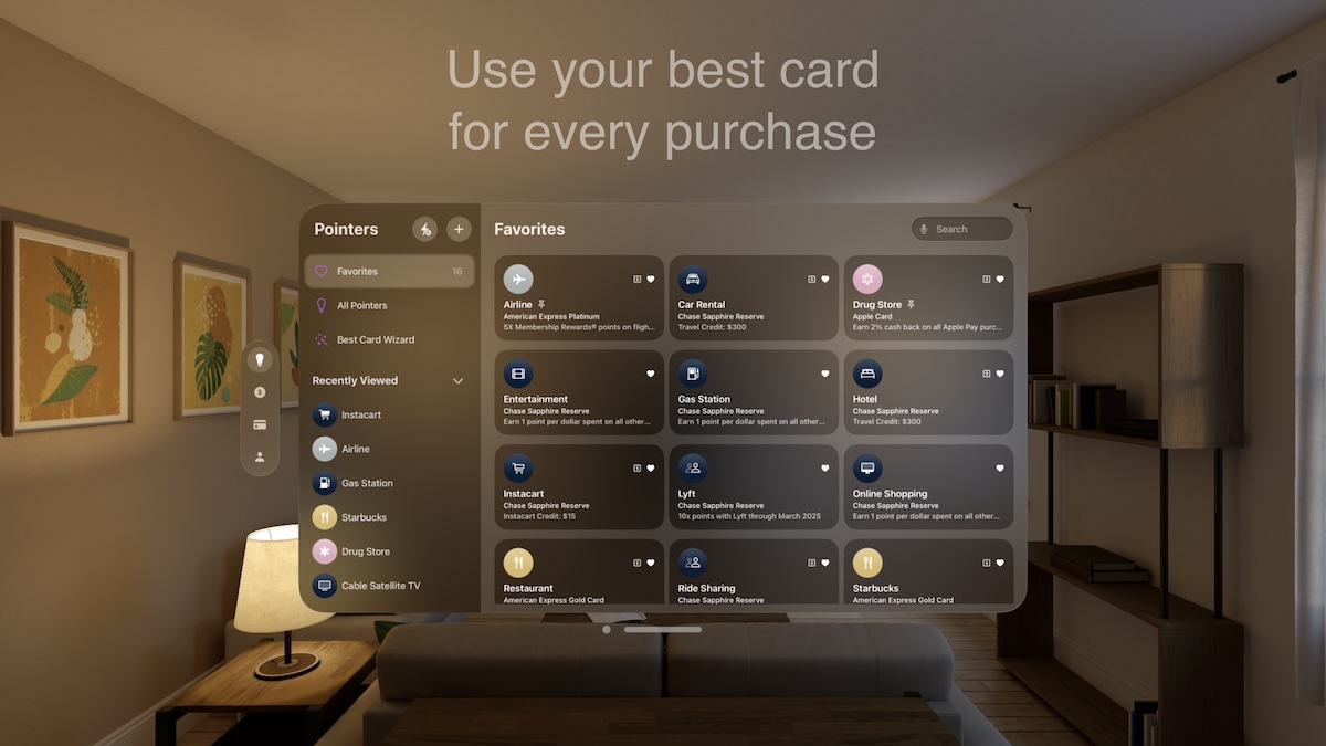 CardPointers Apple Vision Pro